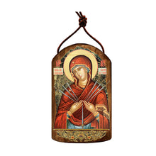 Load image into Gallery viewer, Virgin Mary of The Seven Swords Religious Christian Sacred Icon Ornament - Inspirational Icon Decor - 87037