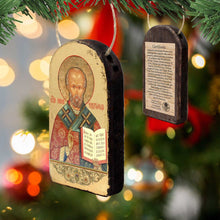 Load image into Gallery viewer, Saint Nicholas Religious Orthodox Sacred Icon Ornament - Inspirational Icon Decor - 87021