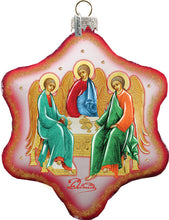 Load image into Gallery viewer, Trinity Snowflake Glass Ornament by G. DeBrekht - Nativity Holiday Decor - 754-031