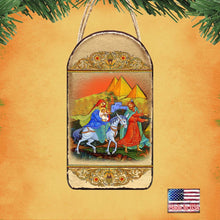 Load image into Gallery viewer, Flight to Egypt Religious Orthodox Sacred Icon Ornament - Inspirational Icon Decor - 87016