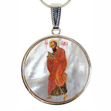 Load image into Gallery viewer, Saint Paul Silver Plated Mother of Pearl Necklace