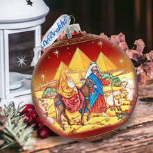 Load image into Gallery viewer, Journey to Bethlehem Glass Ornament Limited Edition by G. DeBrekht