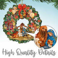 Load image into Gallery viewer, Camel Three Kings Nativity Wooden Ornaments by G. DeBrekht
