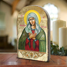 Load image into Gallery viewer, The Mother of God Tenderness Wooden Gold Plated Religious Orthodox Sacred Icon