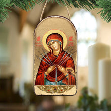 Load image into Gallery viewer, Virgin Mary of The Seven Swords Religious Christian Sacred Icon Ornament - Inspirational Icon Decor - 87037