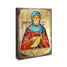 Load image into Gallery viewer, Saint Anthony Wooden Gold Plated Religious Christian Sacred Icon - Inspirational Icon Decor - 85057