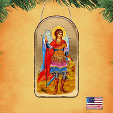 Load image into Gallery viewer, Saint Michael the Angel Religious Christian Sacred Icon Ornament - Inspirational Icon Décor - 87022