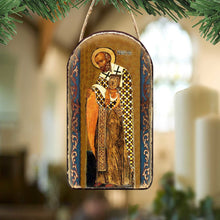 Load image into Gallery viewer, Saint Nick Religious Christian Sacred Icon Ornament - Inspirational Icon Décor - 87033
