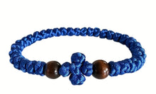 Load image into Gallery viewer, Orthodox Prayer Ropes 30 knot Stretchy Prayer Bracelet Blue