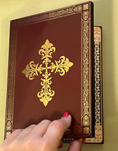 Load image into Gallery viewer, Icon Diptych - Christ The Teacher and Virgin of Kazan With Cross on the Front & Back 8"