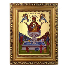 Load image into Gallery viewer, VIRGIN AND CHILD, THE LIFE–GIVING SPRING - Gilded - Byzantine Greek Icon
