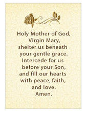 Load image into Gallery viewer, Virgin of Don - Travel Prayer Book - Traveling Faith: Virgin Mary Icon with Prayer in Leatherette Wallet Case