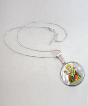 Load image into Gallery viewer, Pearl Saint Patrick Silver Plated Mother of Pearl Necklace Jewelry