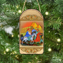 Load image into Gallery viewer, Flight to Egypt Religious Orthodox Sacred Icon Ornament - Inspirational Icon Decor - 87016