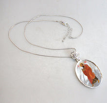 Load image into Gallery viewer, Saint Paul Silver Plated Mother of Pearl Necklace