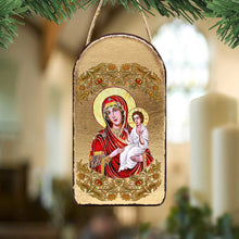 Load image into Gallery viewer, Virgin Mary Directress Religious Orthodox Sacred Icon Ornament - Inspirational Icon Decor - 87029