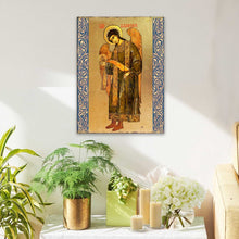 Load image into Gallery viewer, Saint Gabriel the Archangel Wooden Gold Plated Religious Christian Sacred Icon - Inspirational Icon Decor - 85041