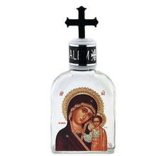 Load image into Gallery viewer, Holy Water Bottle - Glass - Icon of Virgin of Kazan - 5 inch