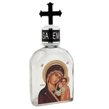 Load image into Gallery viewer, Holy Water Bottle - Glass - Icon of Virgin of Kazan - 5 inch