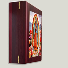 Load image into Gallery viewer, Our Lady of Guadalupe Icon Framed in WALL Hanging Or TABLE Box - Prayer Ropes, Beads, Jewelry Prayer Cards Anything Sacred - Catholic Orthodox icon Icon 7 1/2 Inch