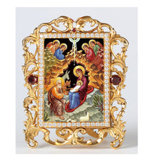 Load image into Gallery viewer, Orthodox Icon Nativity Of Christ Jeweled Frame