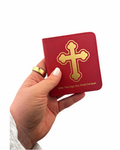 Load image into Gallery viewer, Virgin Vladimir Saint Nicholas Orthodox Icon Diptych Byzantine - Travel Prayer Book - Traveling Faith: Virgin Mary Icon with Prayer in Leatherette Wallet Case