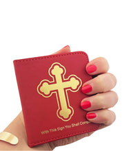 Load image into Gallery viewer, Virgin of Kazan - Travel Prayer Book - Traveling Faith: Virgin Mary Icon with Prayer in Leatherette Wallet Case