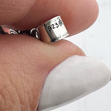 Load image into Gallery viewer, Sterling Silver 925 Cross Pendant 1 3/8"x3/4" Cross Stamped Sterling Silver 925, Catholic, Orthodox Christian - COMES IN TAPESTRY POUCH