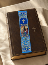 Load image into Gallery viewer, Set of 4 Nativity of Christ Tapestry Bookmarks – Textile Art, 9 1/8" x 2", Individually Wrapped – Great for Gifting