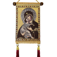 Load image into Gallery viewer, Virgin of Vladimir Tapestry Icon