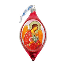 Load image into Gallery viewer, Saint Michael Drop Glass Ornament by G. DeBrekht
