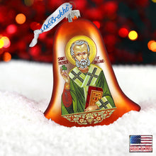 Load image into Gallery viewer, Saint Patrick Glass Ornament by G. DeBrekht
