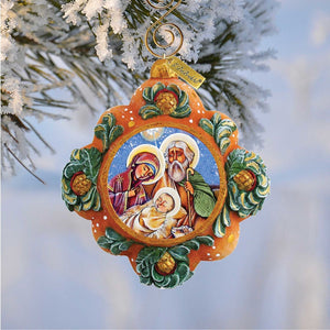 Nativity Sculpted Hand-Painted Christmas Ornament by G. DeBrekht