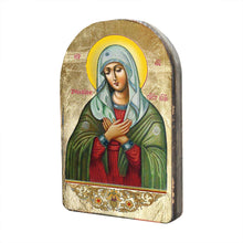 Load image into Gallery viewer, The Mother of God Tenderness Wooden Gold Plated Religious Orthodox Sacred Icon
