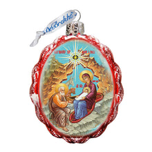 Load image into Gallery viewer, Orthodox Nativity Mercury Glass Ornament by G. DeBrekht
