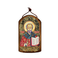 Load image into Gallery viewer, Saint Nicholas Religious Orthodox Sacred Icon Ornament - Inspirational Icon Decor - 87021
