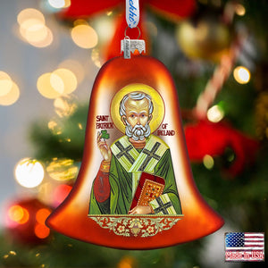 Saint Patrick Glass Ornament by G. DeBrekht