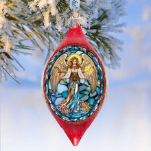 Load image into Gallery viewer, Holy Guardian Angel Drop Glass Ornament by G. Debrekht

