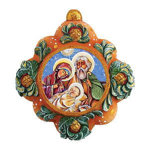 Nativity Sculpted Hand-Painted Christmas Ornament by G. DeBrekht