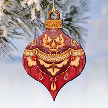 Load image into Gallery viewer, Red Round Ball Wooden Ornaments by G. DeBrekht
