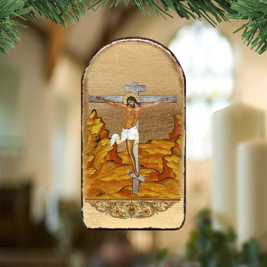 Crucifixion Religious Christian Sacred Icon Ornament