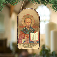 Load image into Gallery viewer, Saint Nicholas Religious Orthodox Sacred Icon Ornament - Inspirational Icon Decor - 87021
