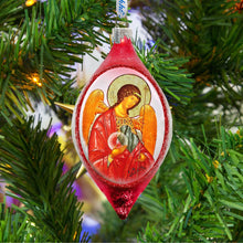 Load image into Gallery viewer, Saint Michael Drop Glass Ornament by G. DeBrekht
