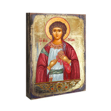 Load image into Gallery viewer, Saint Stephen Wooden Gold Plated Religious Christian Sacred Icon - Inspirational Icon Decor - 85056
