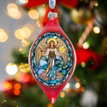 Load image into Gallery viewer, Holy Guardian Angel Drop Glass Ornament by G. Debrekht
