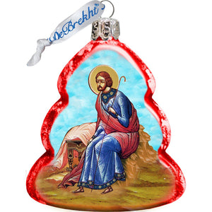 Nativity Mercury Glass Ornaments Set of 3 by G. DeBrekht
