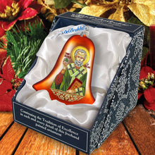 Load image into Gallery viewer, Saint Patrick Glass Ornament by G. DeBrekht
