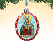 Load image into Gallery viewer, Mother of God Tenderness Mercury Glass Ornament by G. DeBrekht

