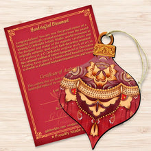 Load image into Gallery viewer, Red Round Ball Wooden Ornaments by G. DeBrekht
