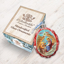 Load image into Gallery viewer, Orthodox Nativity Mercury Glass Ornament by G. DeBrekht
